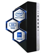 HP EliteDesk 800G4 Desktop Computer | Intel i7-8700 (3.4) | 16GB DDR4 RAM | 500GB SSD Solid State | Windows 11 Professional | Home or Office PC