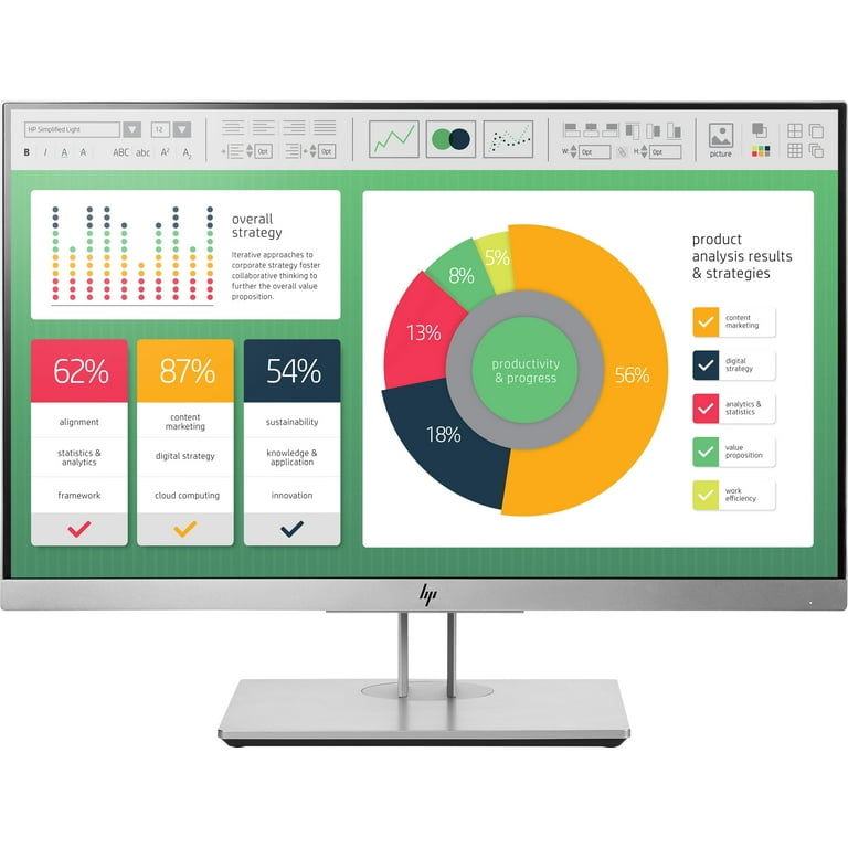 HP EliteDisplay E223 21.5-inch Monitor - Walmart.com
