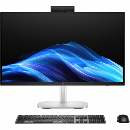 HP EliteStudio 8 AiO G1i All-in-One Computer - Intel Core Ultra 5 235 - vPro Technology - 32 GB - 512 GB SSD - 23.8" Full HD Touchscreen - Desktop - Pike Silver - Intel Q870 Chip - 1920 x 1080 - Wi...