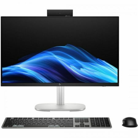 HP EliteStudio 8 AiO G1i All-in-One Computer - Intel Core Ultra 7 265 - vPro Technology - 32 GB - 1 TB SSD - 23.8" Full HD Touchscreen - Desktop - Pike Silver - Intel Q870 Chip - 1920 x 1080 - Wind...