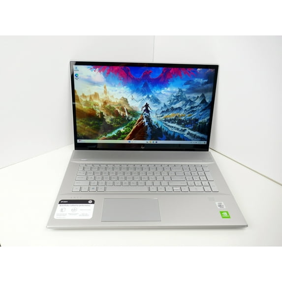 Pre-Owned HP Envy 17.3" Touchscreen IPS FHD Laptop, Intel Core i7-10510U up to 4.90 GHz, NVIDIA MX250 Graphics, 24GB RAM, 512GB SSD, USB-C/DP, Backlit, FP Reader, DVD-RW, RJ-45 Ethernet, Windows 11