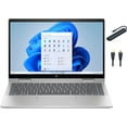 thumbnail image 1 of HP Envy 2-in-1 Laptop, 14" FHD IPS Touchscreen Display, Intel 10-Core i5-1335U, 8GB RAM, 2TB SSD, Backlit Keyboard, Fingerprint Reader, Windows 11 Home, Silver with Mazepoly Accessories, 1 of 5