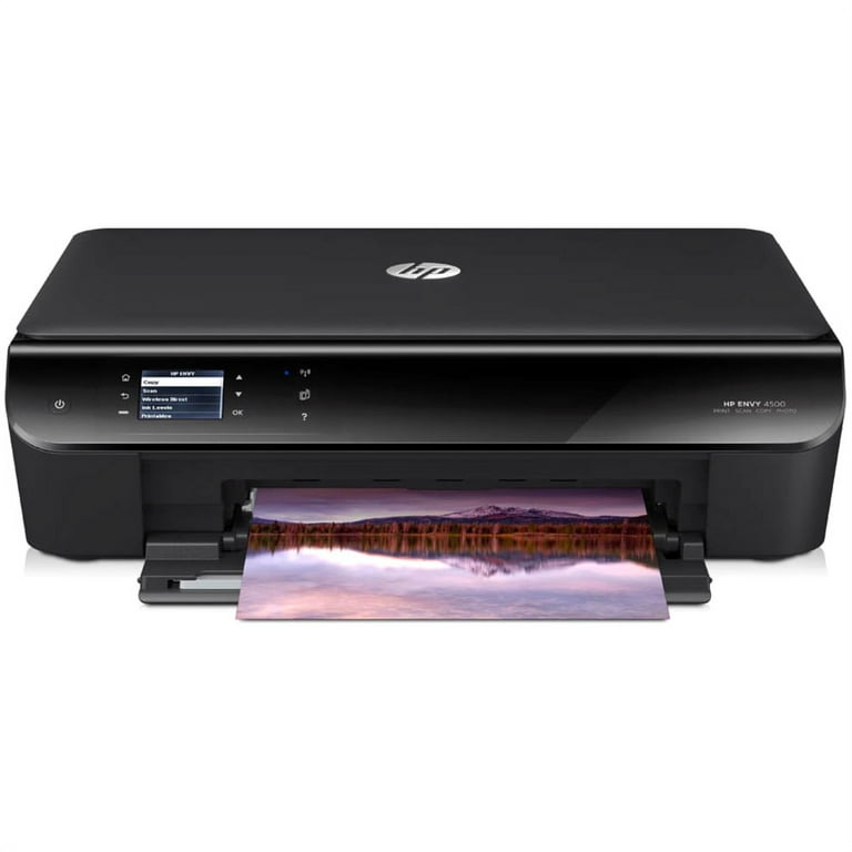 HP Envy 4500 Wireless Inkjet Multifunction Printer-Color-Copier/Scanner-21  ppm Mono/17 ppm Color Print-4800x1200 Print-Automatic Duplex Print-1000