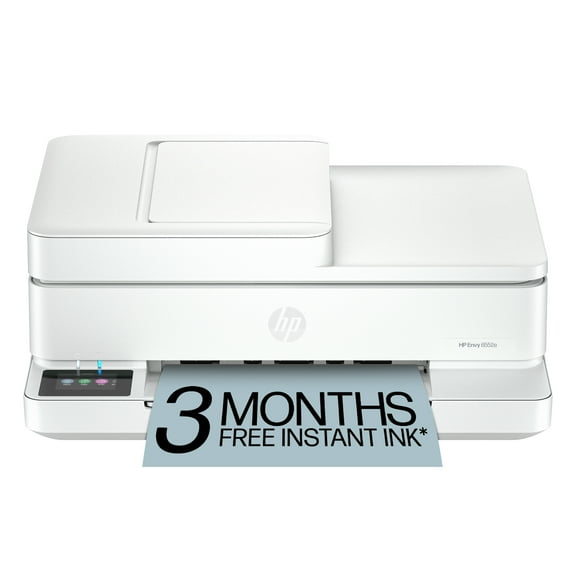 Open Box HP Envy 6552e Wireless All-in-One Color Photo Inkjet Printer, Scanner, Copier, 3mos FREE Instant Ink