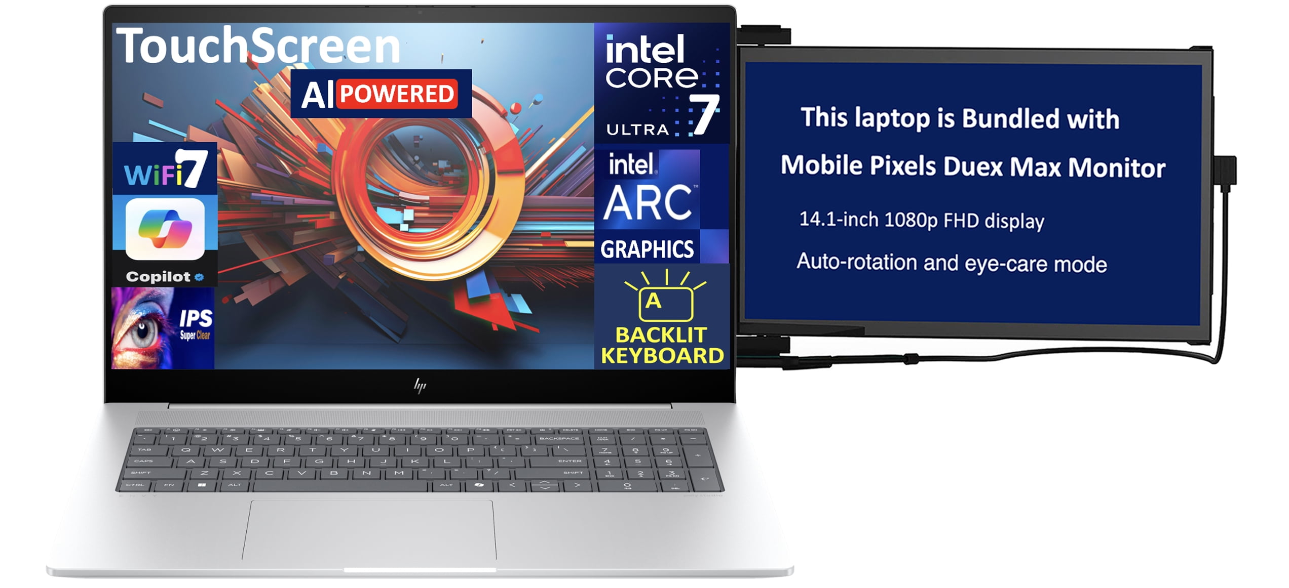 HP Envy AI Powered Laptop 17.3in Touchscreen IPS FHD Display (Intel ...