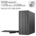 thumbnail image 1 of HP Envy Desktop - 10th Gen Intel Core i7-10700F - GeForce GTX 1660 SUPER PC Computer 32GB Memory 1TB + 512GB SSD TE01-1177c Desktop PC Computer, 1 of 2