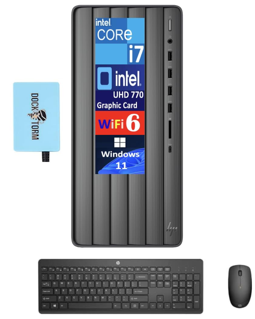 HP Envy High Performance Desktop PC, Nightfall Black (Intel i7-14700 ...