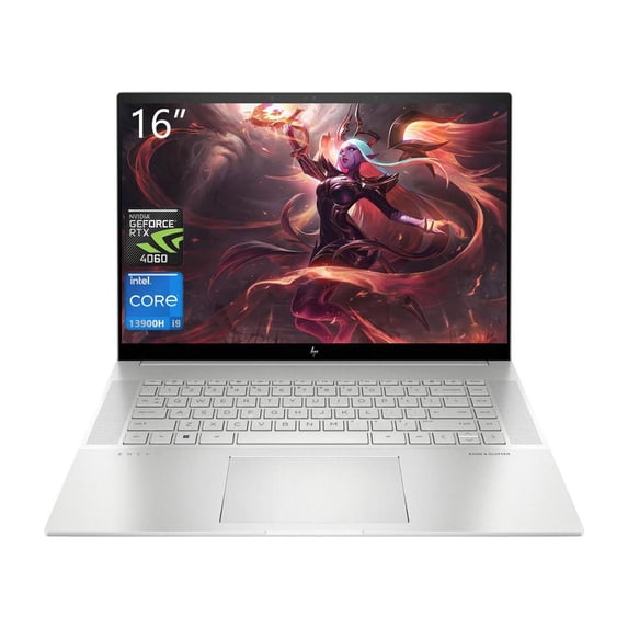 HP Envy Laptop, 16" WQXGA IPS Touchscreen Computer, Intel Core i9-13900H, NVIDIA GeForce RTX 4060, 64GB DDR5 RAM, 2TB SSD, Wi-Fi 6E, Thunderbolt 4, Bluetooth, Backlit Keyboard, Windows 11 Home