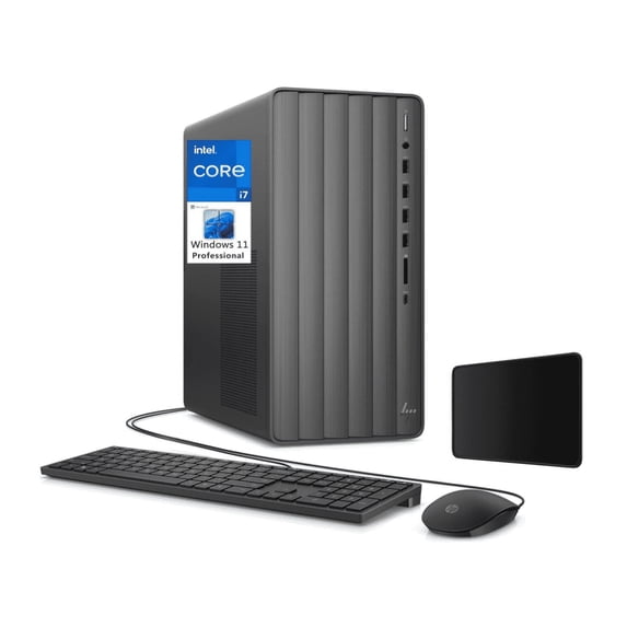 HP Envy Tower Business Desktop Computers, Intel Octa-Core i7-11700, 16GB, 512GB SSD