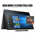 thumbnail image 1 of HP Envy X360 15 2020 Premium 2 in 1 Laptop Computer I 15.6" FHD IPS Touchscreen I AMD Hexa-Core Ryzen 5 4500U I 8GB DDR4 512GB PCIe SSD I Backlit KB Pen FP B&O Webcam WIFI Win 10, 1 of 7