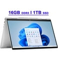 thumbnail image 1 of HP Envy X360 15 Premium 2-in-1 Laptop 15.6" FHD IPS Touchscreen 13th Generation Intel 10-Core i7-1355U Processor 16GB DDR5 1TB SSD Intel Iris Xe Graphics Backlit Thunderbolt USB-C HDMI B&O Win11, 1 of 7