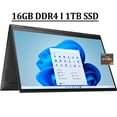 thumbnail image 1 of HP Envy X360 Convertible 15 2-in-1 Business Laptop 15.6" FHD IPS Touchscreen AMD Ryzen 5000 Series Octa-Core Ryzen 7 5825U Processor 16GB DDR4 1TB SSD Fingerprint Reader HDMI USB-C B&O Win11 Black, 1 of 7