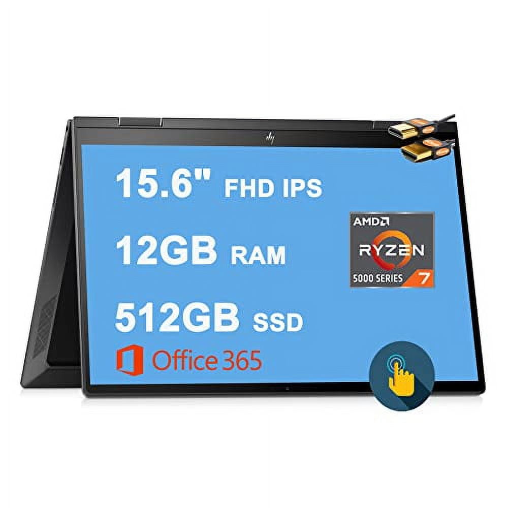 HP Envy x360 15 2in1 Laptop 15.6" FHD IPS Touchscreen AMD OctaCore Ryzen 7 5700U (Beats i7