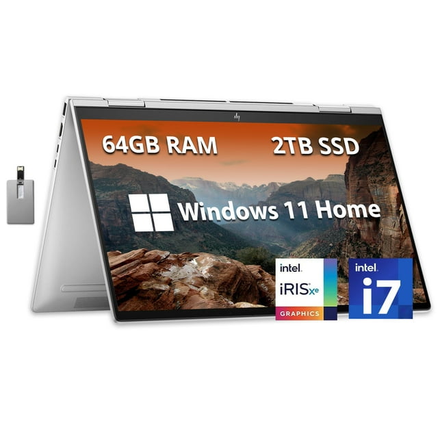 HP Envy x360 2in1 15.6" FHD Touchscreen Laptop, Intel Core i71355U