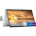 thumbnail image 1 of HP Envy x360 2-in-1 15.6" FHD Touchscreen Laptop, Intel core i7-1260P, 64GB RAM, 2TB PCIe SSD, Backlit KB, HD Webcam, Intel Iris Xe Graphics, Wi-Fi, Bluetooth, Win 11 Pro, Silver, 32GB USB Card, 1 of 9