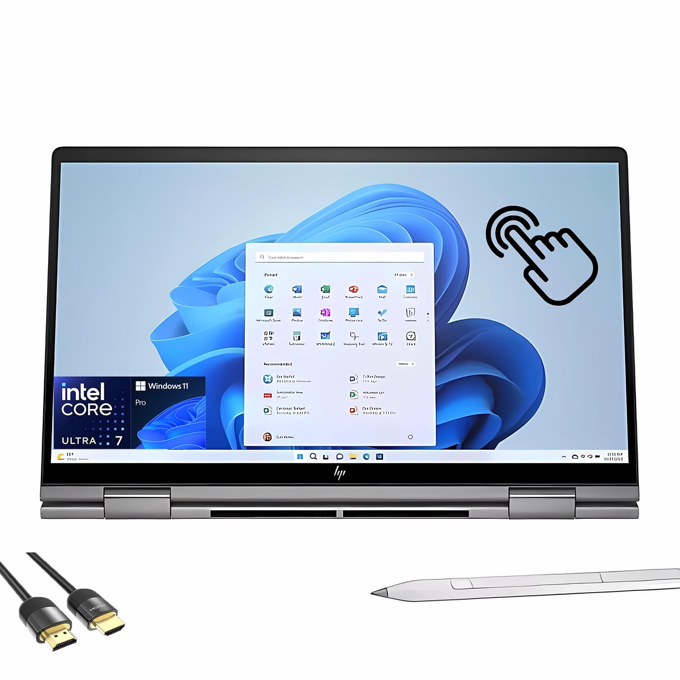 HP Envy x360 2in1 Laptop, 15.6" FHD IPS Touchscreen, Evo Platform 8Cores Ultra 7 155U, 32GB