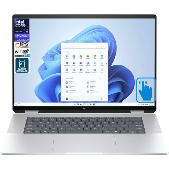 HP Envy x360 2-in-1 Laptop 16.0in Touchscreen IPS WUXGA Display (12-Core Intel Ultra 5-125U, 16GB LPDDR5, 512GB SSD, Backlit KYB, Thunderbolt 4, WiFi 6E, Win 11 Home)
