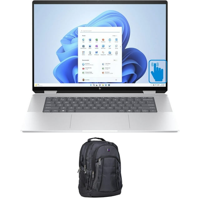 HP Envy x360 Business 2-in-1 Laptop (Intel Ultra 5-125U 12-Core, 16.0in 60 Hz Touch Wide UXGA (1920x1200), Intel Graphics, 16GB LPDDR5 6400MHz RAM, 1TB PCIe SSD, Win 11 Home) with Premium Backpack
