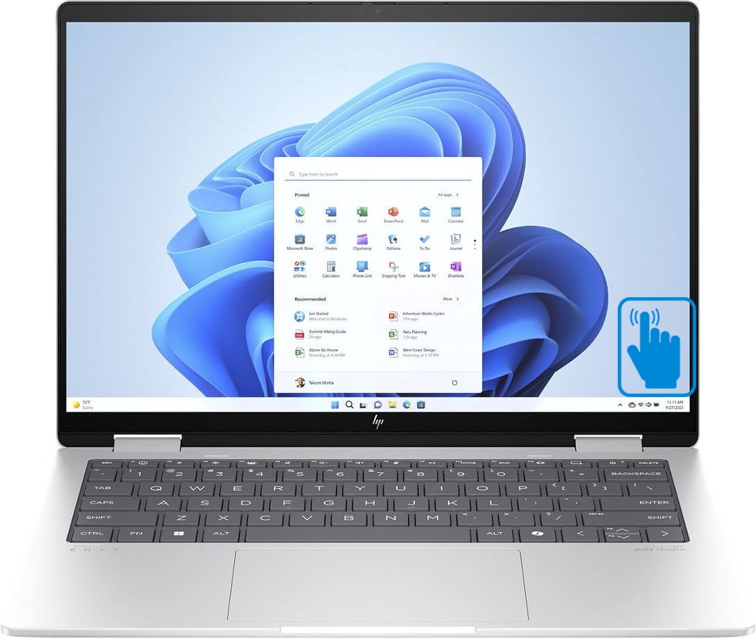 HP Envy x360 Home/Business 2-in-1 Laptop (AMD Ryzen 5 8640HS 6