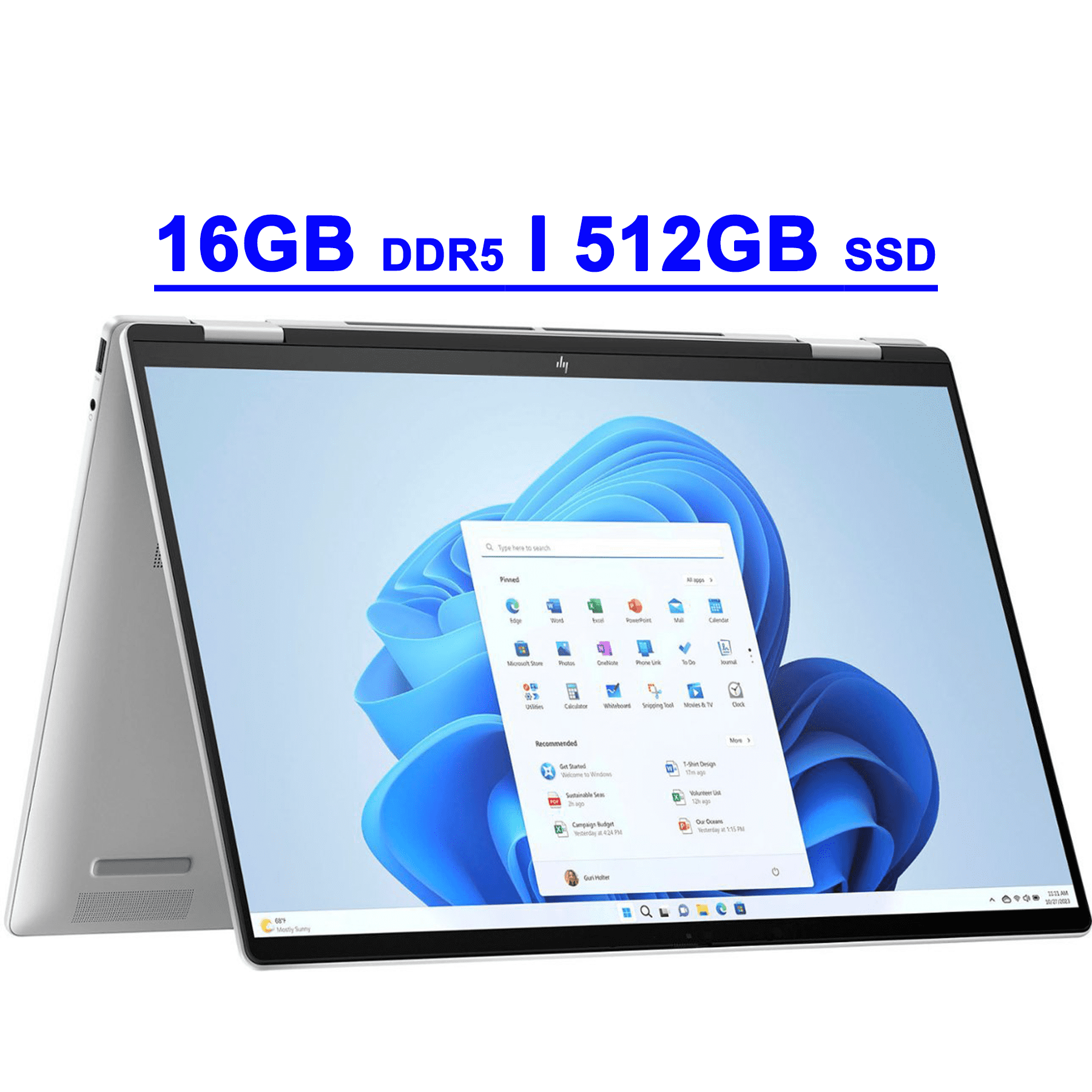 HP Envy x360 Premium 2in1 AI PC Laptop 16" WUXGA IPS Touchscreen