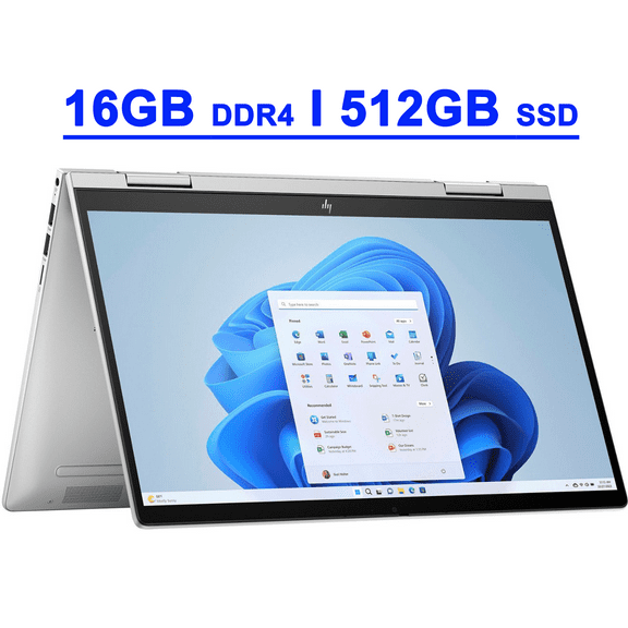 HP Envy x360 Premium 2-in-1 Laptop 14" FHD IPS Touchscreen Intel 10-core 7 150U Processor 16GB DDR4 512GB SSD Backlit Fingerprint USB-C Win11