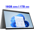 thumbnail image 1 of HP Envy x360 Premium 2-in-1 Laptop 15.6" FHD IPS Glass Touchscreen AMD 6-core Ryzen 5 7530U Processor 16GB DDR4 1TB SSD Backlit USB-C B&O Fast Charging Long Battery Life Win11 Gray, 1 of 6
