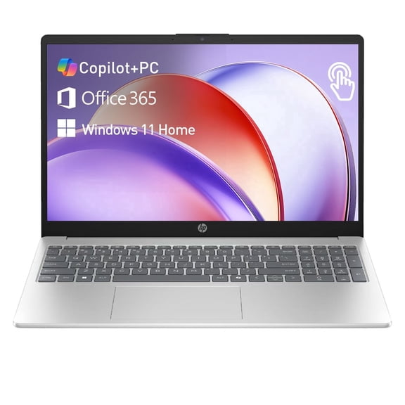 HP Essential 15.6" FHD Touchscreen Laptop, Intel Core i5-1334U, 16GB RAM, 512GB SSD, Windows 11 Home, Silver