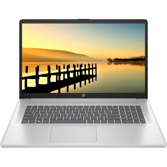 HP Essential 17.3" FHD Laptop Computer, 8GB DDR4 RAM, 256GB NVMe SSD, Six-Core Intel Core i3-1215U(> i5-1135G7), Numeric Keypad, Webcam, WiFi, HDMI, Type-C, Windows 11, Silver, w/SE Accessories
