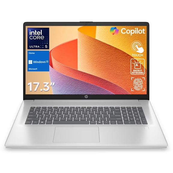 HP Essential 17.3" Touchscreen Laptop, Intel Core Ultra 5 225U, 16GB DDR5, 1TB SSD, Windows 11 Home