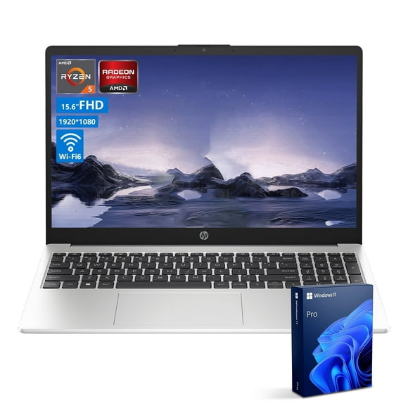 HP Essential 255 15.6" FHD Business Laptop, AMD Ryzen 5, 16GB RAM, 1TB SSD, Windows 11 Pro