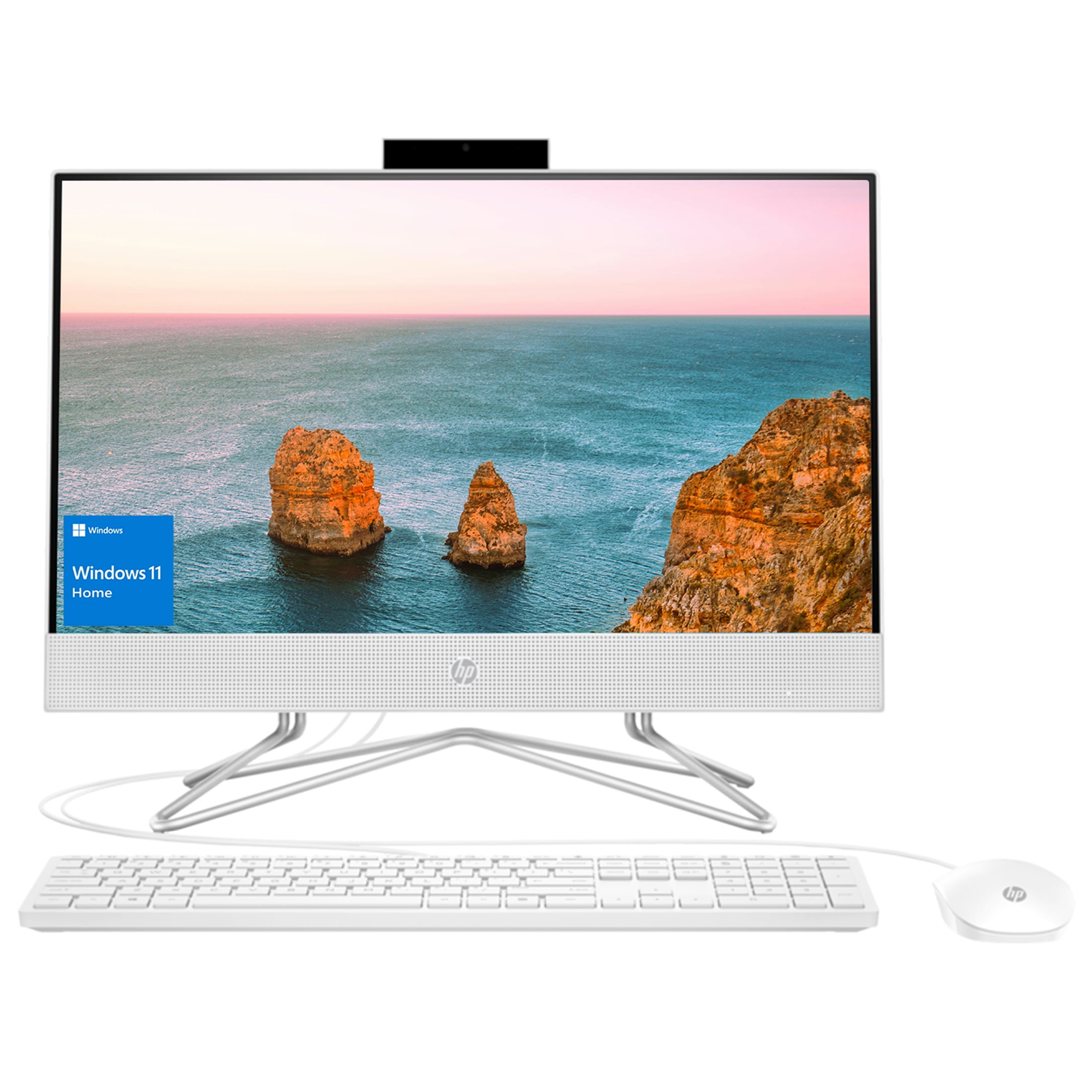HP All-in-One Computer, 21.45 inch Desktop, Intel J5040