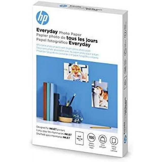 HP Everyday Photo Paper, Glossy, 4x6 in, 100 sheets (CR759A)
