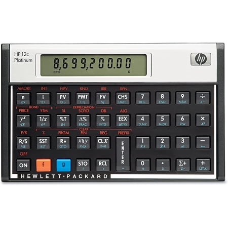 HP F2231AA 12c Platinum Financial Calculator, 10-Digit LCD