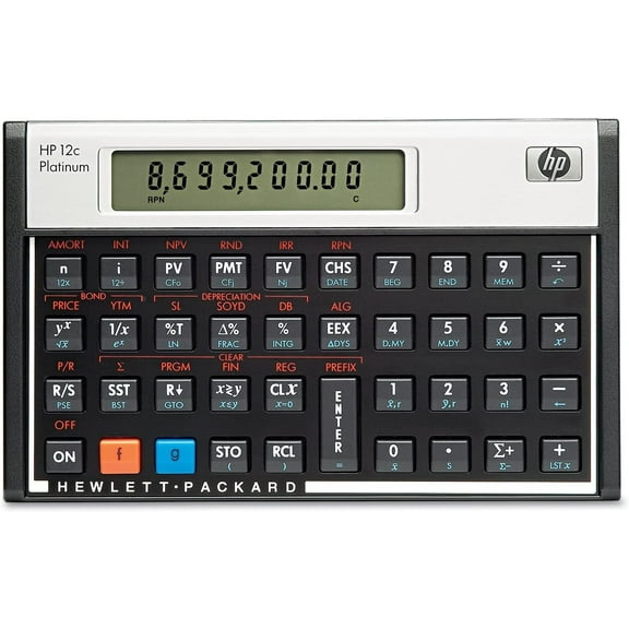 HP F2231AA 12c Platinum Financial Calculator, 10-Digit LCD