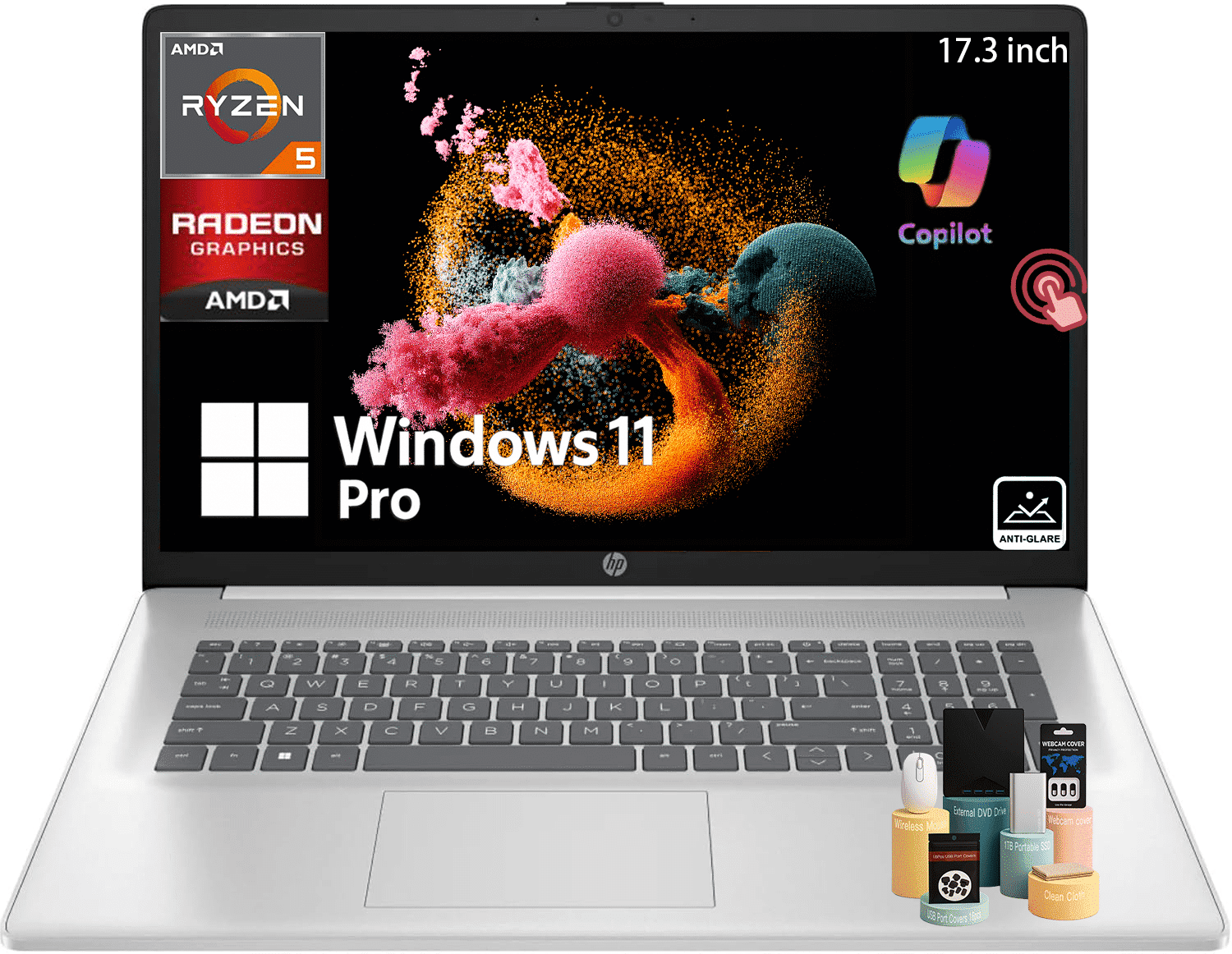 HP Flagship 17 Touchscreen Laptop Computer - 17.3
