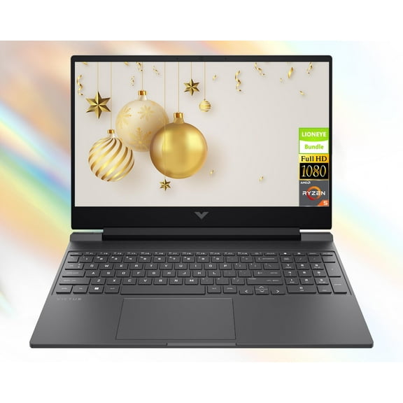HP Gaming Laptop Computer, 15.6" 144 Hz FHD Victus Gaming Laptops, RTX 4050, AMD Ryzen 5-8645HS, 64GB RAM|1TB SSD+128GB Portable External SSD, Windows 11, Backlit KB, Wi-Fi 6, Webcam, LE Bundle