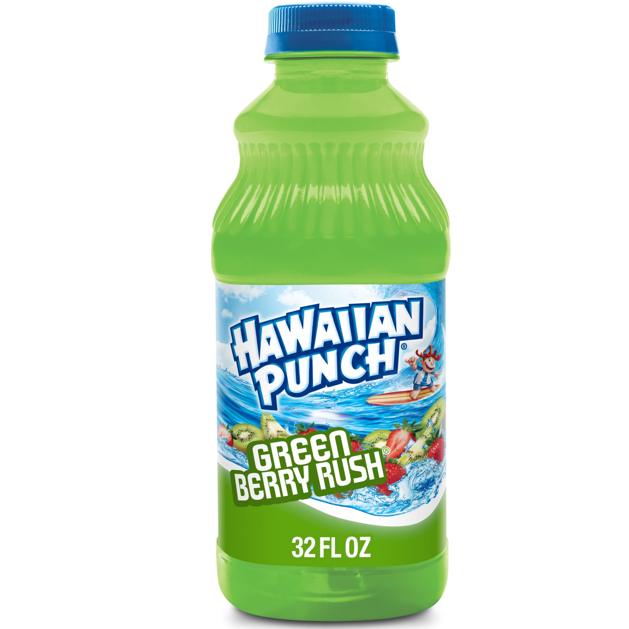 Hawaiian Punch Green Berry Rush, Juice Drink, 32 fl oz bottle