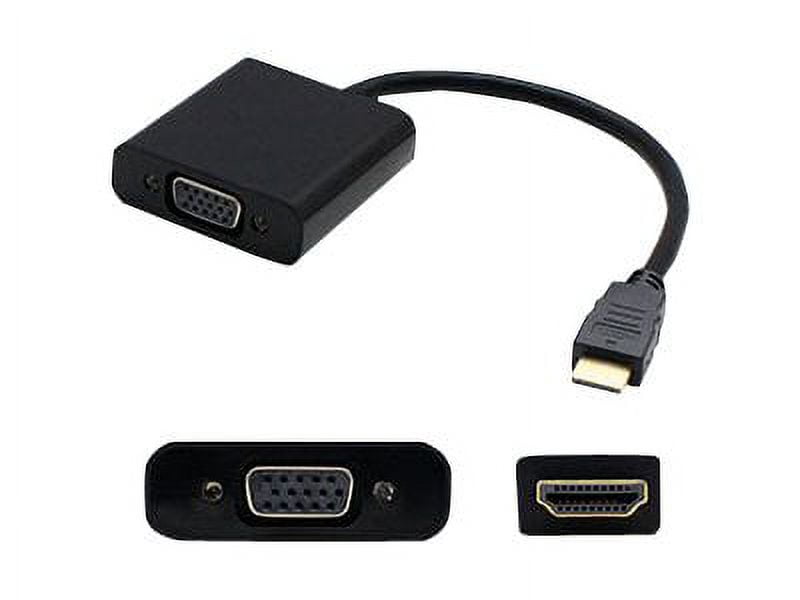 HP H4F02AAABA Compatible HDMI 1.3 Male to VGA Female Black Active