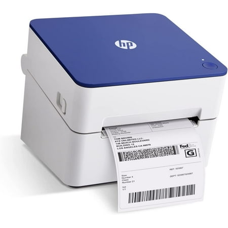 HP HPKE203 Thermal Label Printer, 4x6 High-Speed Printer W/Internal Tray - 300 DPI