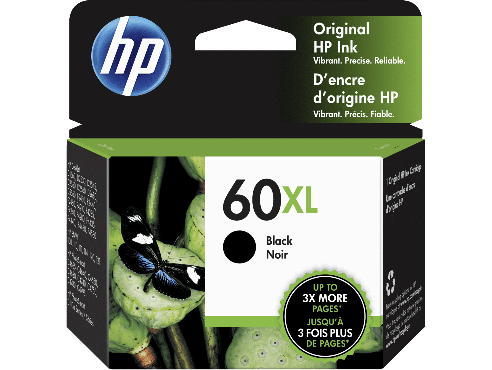 HP CC641WN#140 Monochrome Printer Cartridge with Printing Consumables, for HP High Yield Ink Cartridge, Black Noir, CC641WN, 1 Pack Approximate 600 Pages