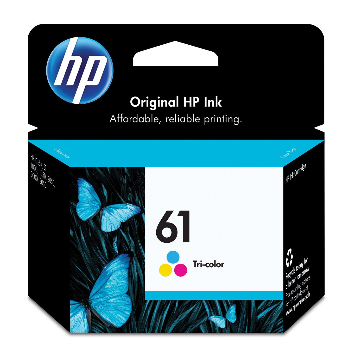 HP 61 Tri-color Original Ink Cartridge (CH562WN)