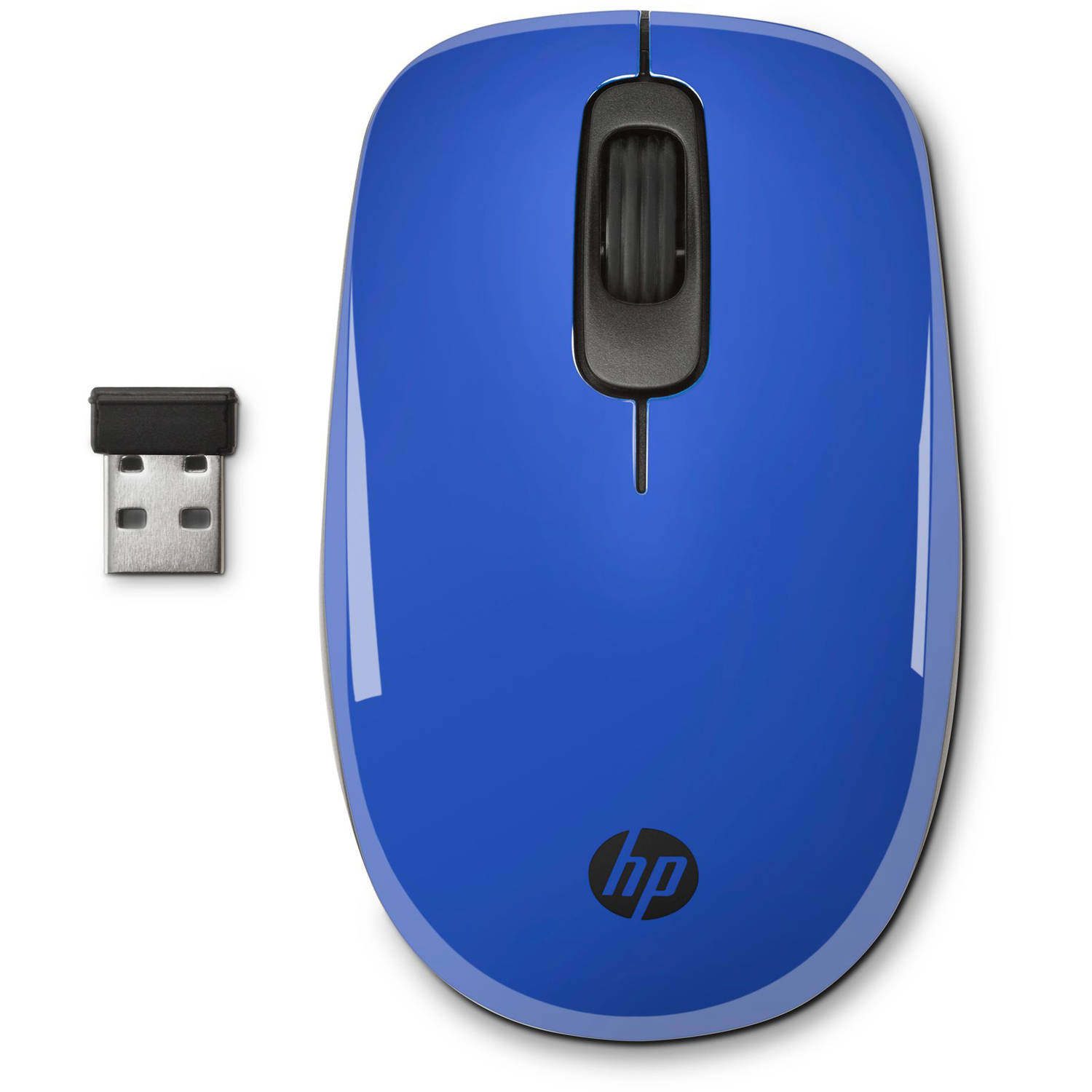 HP J1B52AA#ABA Wireless Mouse, Blue - image 1 of 5