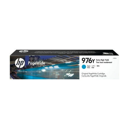 HP 976Y Extra High Yield Cyan Original PageWide Cartridge (L0R05A)