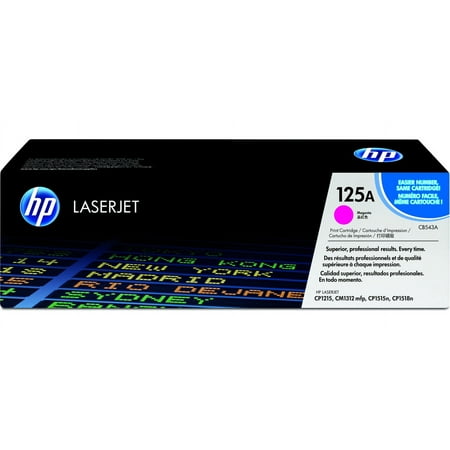 HP 125A Magenta Original LaserJet Toner Cartridge, ~1,400 pages, CB543A