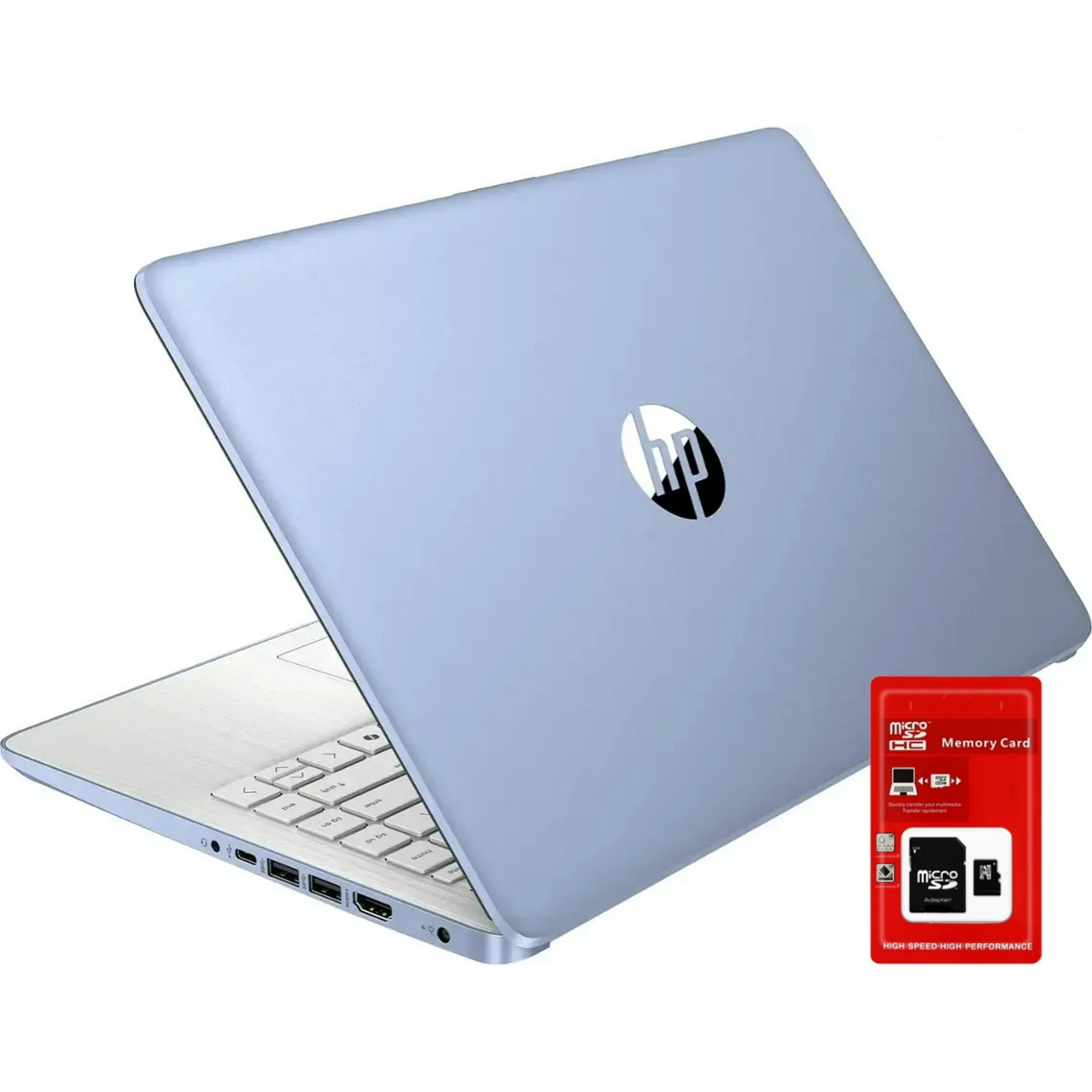 HP Laptop 14", Microsoft Office 365(one year), Intel Quad-Core N150 Processor, 16GB Memory, 256GB Storage(128GB eMMC+128GB SD Card), Webcam, HDMI, WiFi, USB-A&C, Fast Charge, Win 11 S