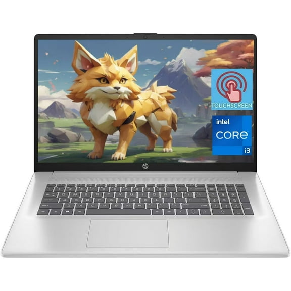HP Laptop 17.3 inch HD Touchscreen, Intel Core i3(>i5-1035G4), 32GB RAM, 2TB PCIe SSD, Intel UHD Graphics, Wifi, Bluetooth, Webcam, Windows 11 Home, Silver