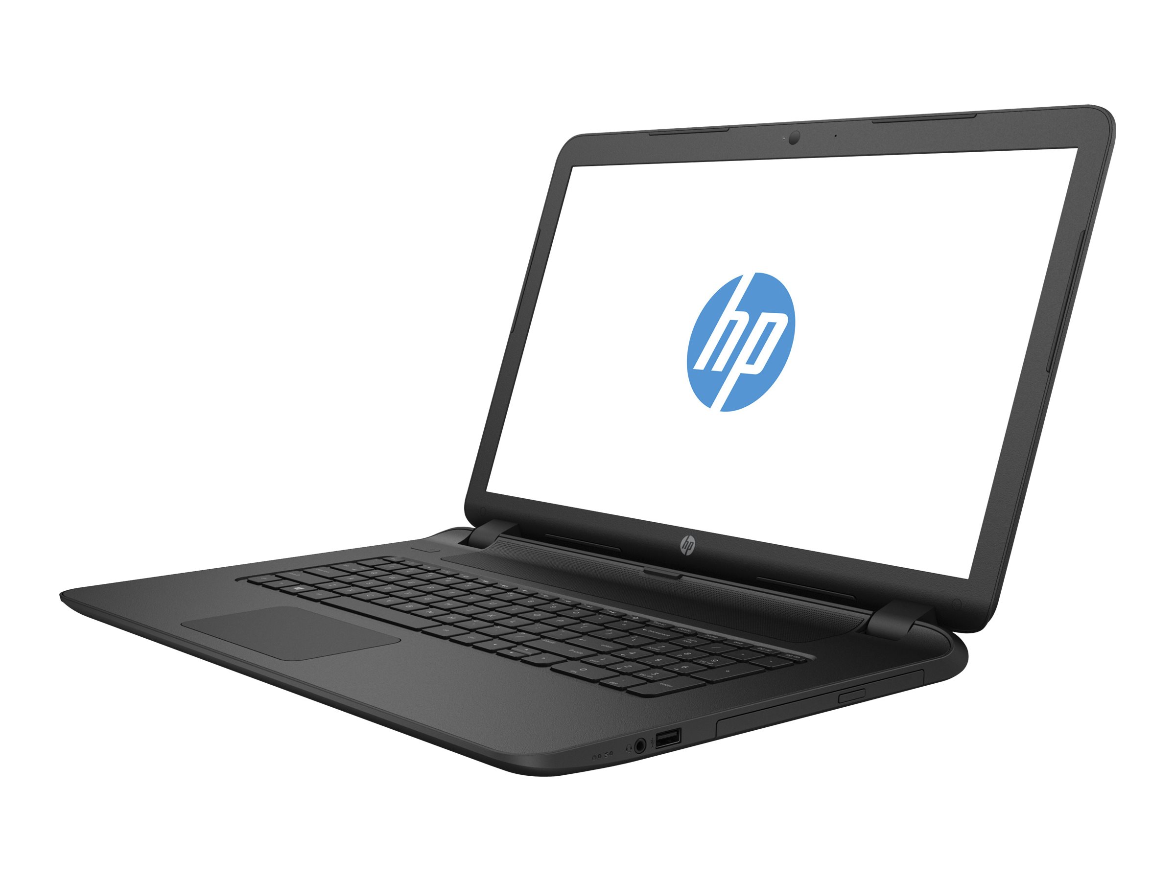 HP Laptop 17-p121wm - AMD A6 - 6310 / up to 2.4 GHz - Win 10 Home 64-bit - Radeon R4 - 4 GB RAM - 500 GB HDD - DVD SuperMulti - 17.3" 1600 x 900 (HD+) - HP textured linear pattern in black - kbd: US - image 1 of 5