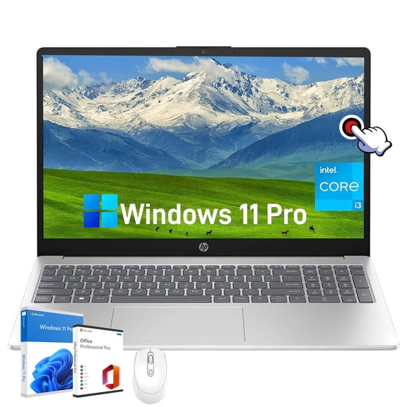 HP Laptop for Business and Student - 15.6" Touch Display, Intel 6-Core i3-1215U, 16GB RAM, 512GB SSD, Intel UHD GPU, HD Webcam, WiFi, Long Battery Life, HDMI, Win 11 Pro