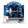 thumbnail image 1 of HP Laptop for Business and Student - 15.6" Touch Display, Intel 6-Core i3-1215U, 64GB RAM, 1TB SSD, Intel UHD GPU, HD Webcam, WiFi, Long Battery Life, HDMI, Win 11 Pro, 1 of 9