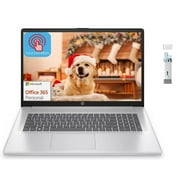 HP Laptop for Business Students - 17.3" Touchscreen Computer Laptops with Intel Pentium N5030 - 8GB RAM 512GB SSD - Intel UHD Graphics - Windows 11 Home in S Mode - Silver